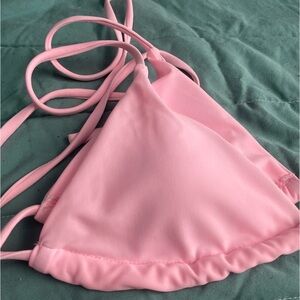 tie triangle bikini top